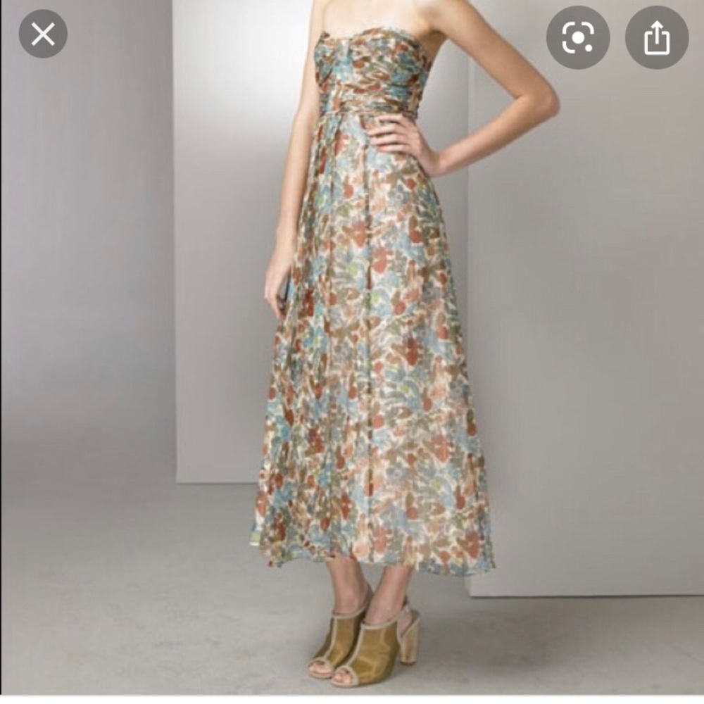 Nanette Lapore Silk Strapless Dress Size 4
